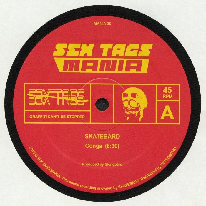 ( MANIA 30 ) SKATEBARD / CRYSTAL BOIS - Conga (12") Sex Tags Mania Norway