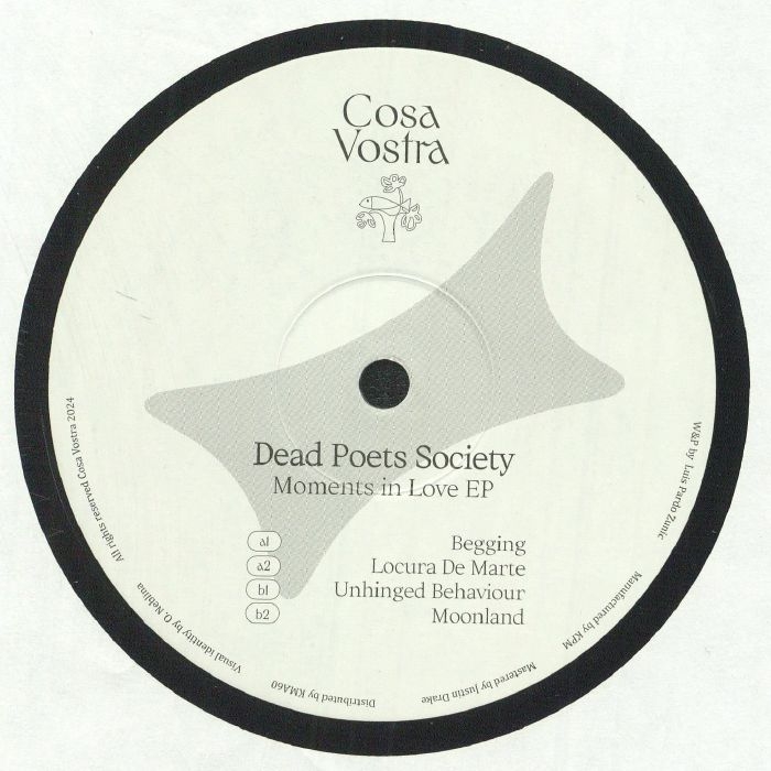 ( VOSTRA 006 ) DEAD POETS SOCIETY - Moments In Love EP (12") Cosa Vostra