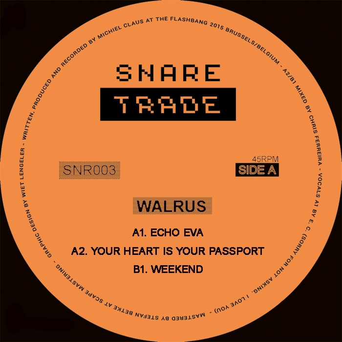 ( SNR 003 ) WALRUS - Snaretrade003 ( 12" vinyl ) Snaretrade