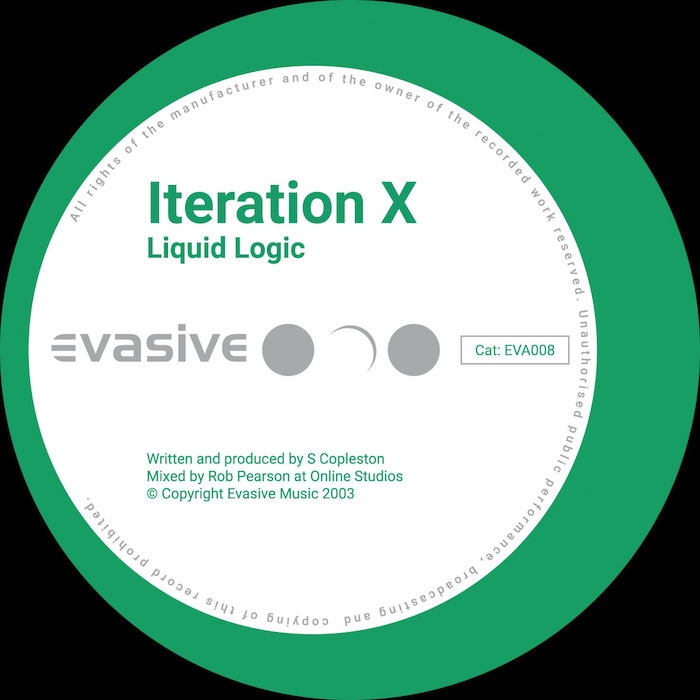 ( EVA 008 ) ITERATION X - Timecheck / Liquid Logic ( 12" repress ) Evasive Records