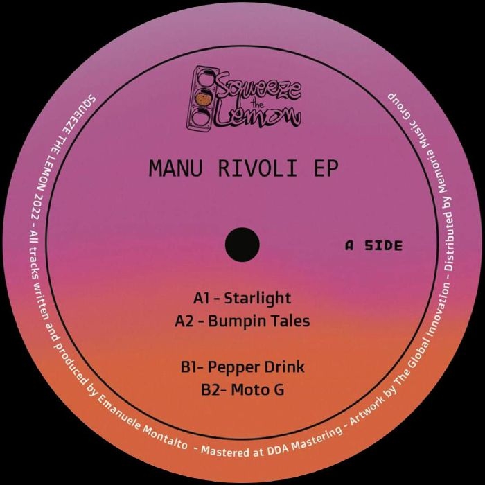 ( STL 004 ) Emanuele MONTALTO - Manu Rivoli EP (12") Squeeze The Lemon Italy