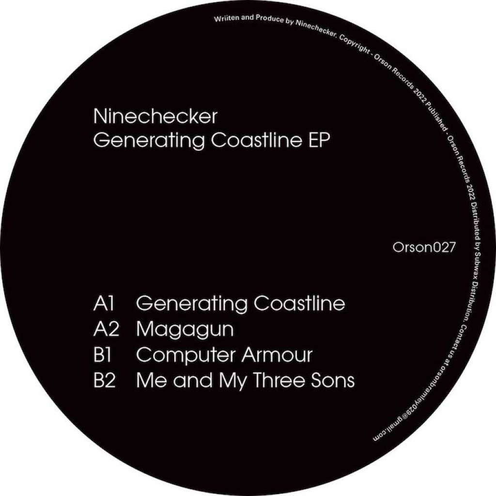 ( ORSON 027 ) NINECHECKER - Generating Coastline EP ( 12" ) Orson Records