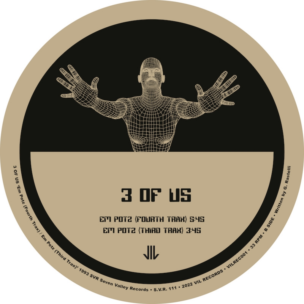 ( VILREC 001 ) 3 OF US - Em Potz ( 12" reissue ) VIL Records