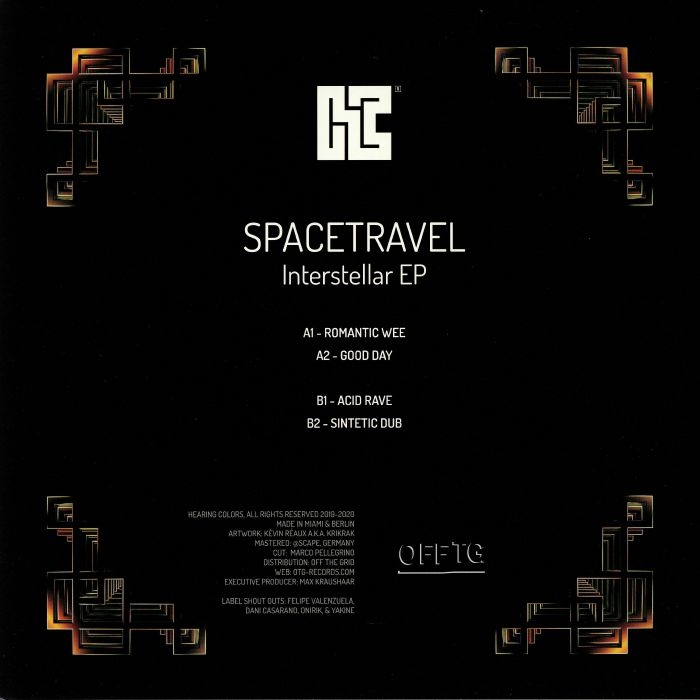 (  HC 002 )  SPACETRAVEL - Interstellar EP (12") Hearing Colors USA