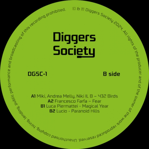 ( DGSC-1 ) VARIOUS ARTISTS - Digger Society Vol.1 ( 12" ) Diggers Society