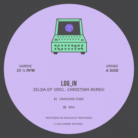 ( GMN 08 ) LOG_IN - Zelda EP ( 12" ) Gamine