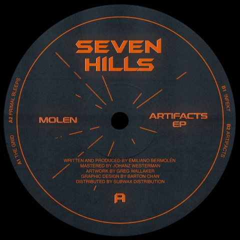 ( SHR 008 ) MOLEN - Artifacts EP ( 12" ) Seven Hills Records