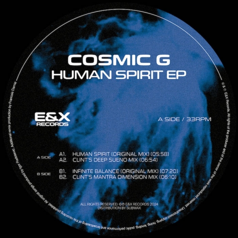 ( ER 003 ) COSMIC G - Human Spirit EP ( 12" ) E&X Records