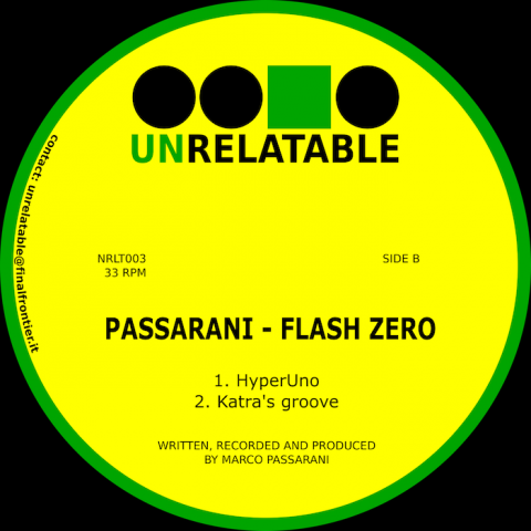 ( NRLT 003 ) PASSARANI - Flash Zero ( 12" ) Unrelatable