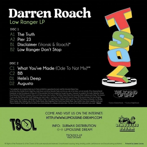 ( TSOL 013LP ) Darren ROACH - Low Ranger (2xLP) Limousine Dream Spain