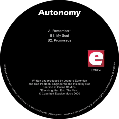 ( EVA 004 ) Autonomy - Autonomy -12" Vinyl - Evasive Records